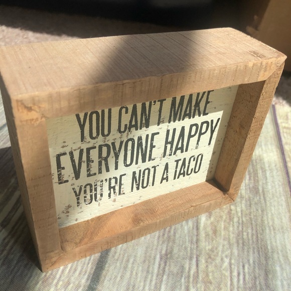 Three Girls & A Wish Other - Caption box wood decor